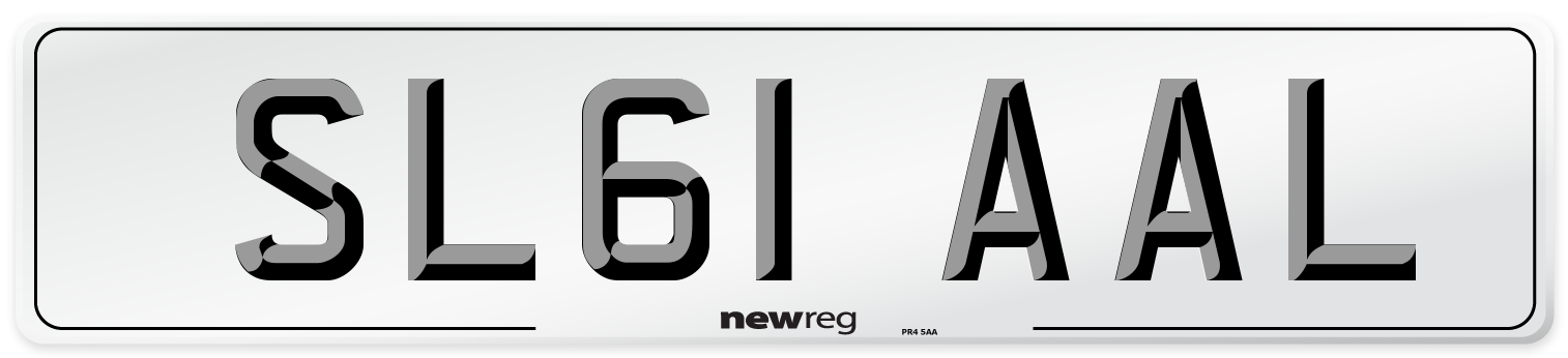 SL61 AAL Number Plate from New Reg